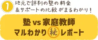 塾 vs 家庭教師マルわかりマル秘レポート